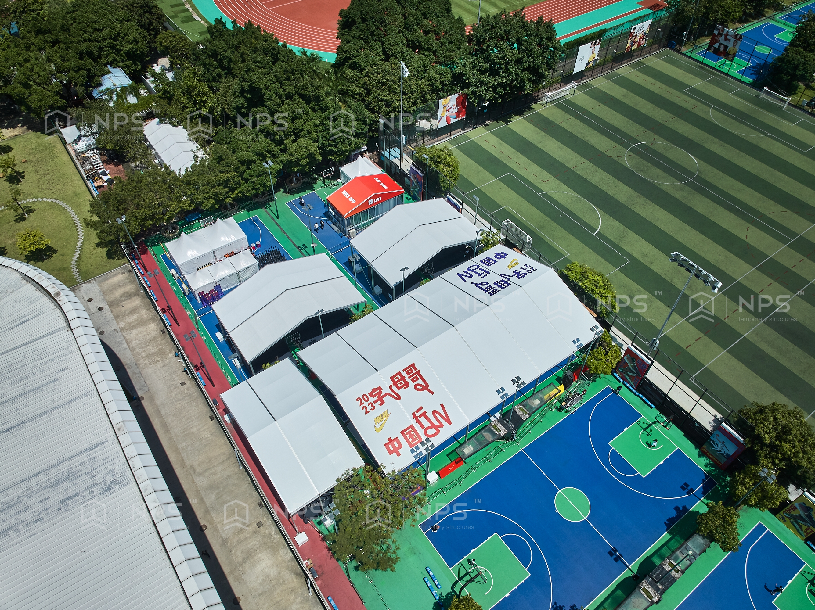 2023NBA字母哥中国行，NPS奈柏可移动建筑为其提供高品质体育篷房-都市魅力网